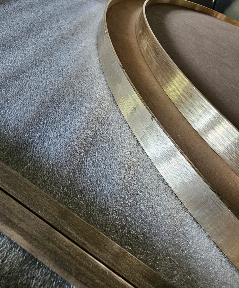 Brass edge banding
