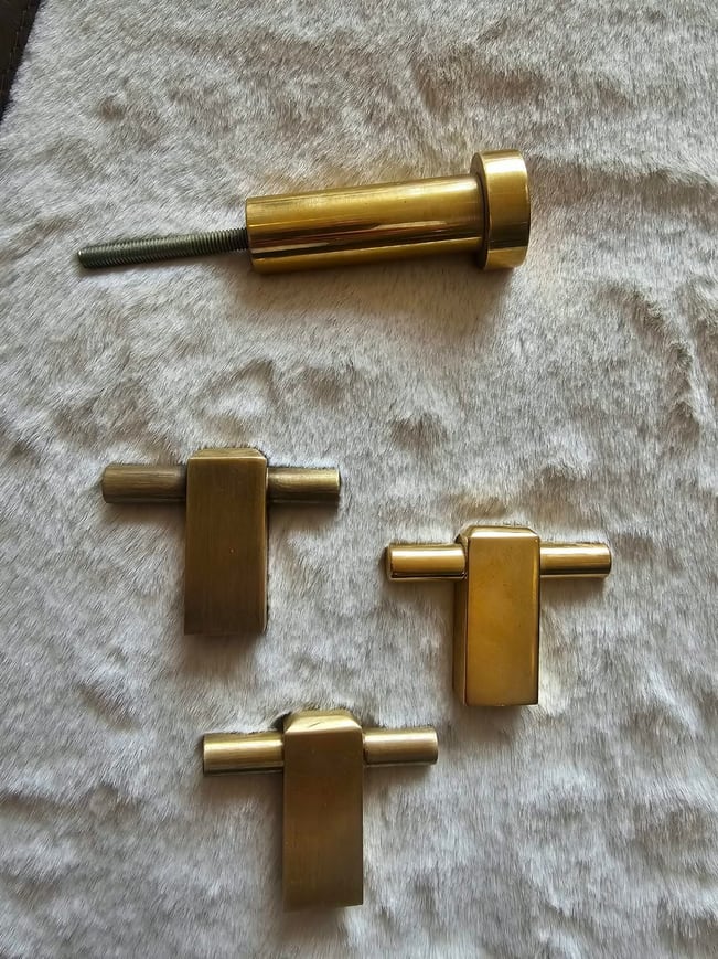 Brass T-knobs