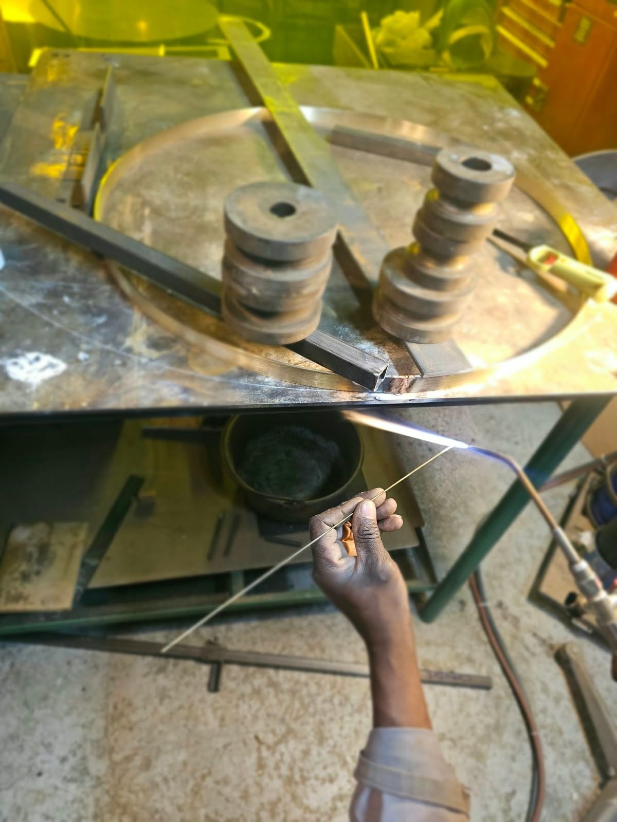 Brazed by hand
