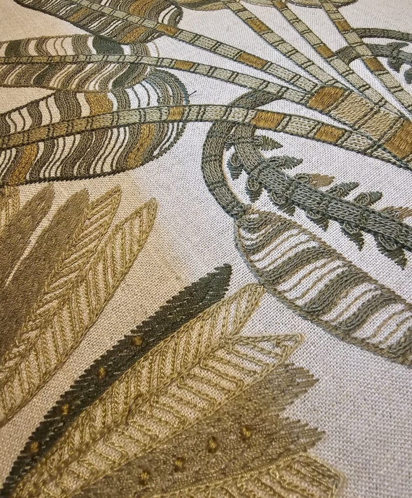 Embroidered linen