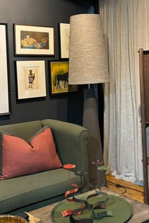 The Tall Horse floor lamp in a living room