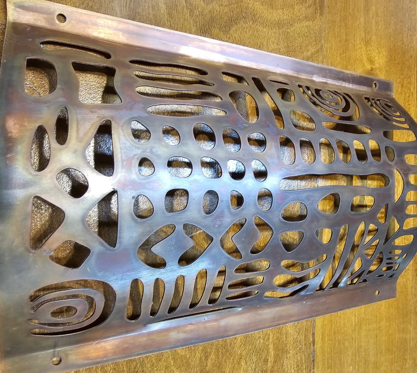 Pierced copper shade