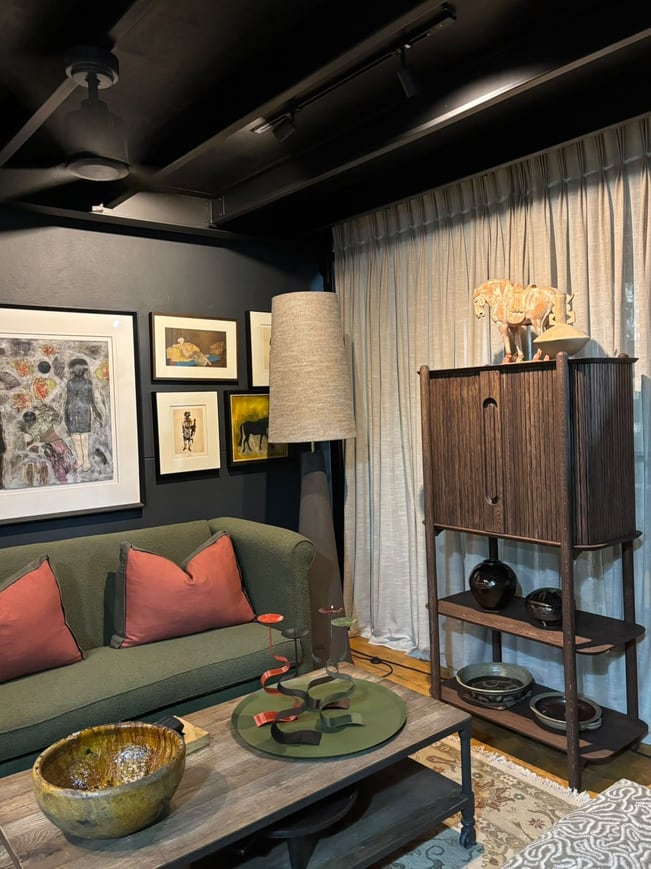 Timber display cabinet