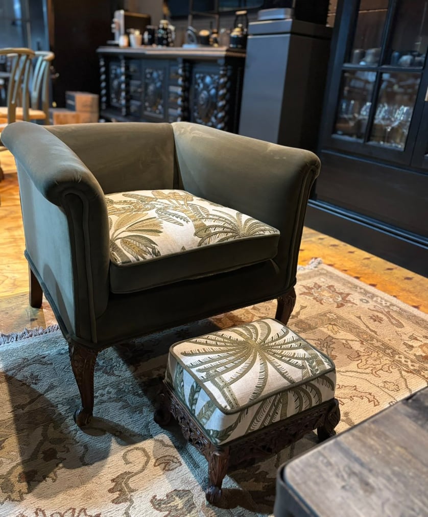 Upholstered armchair